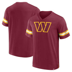 Washington Commanders Jersey Tackle V-Neck T-Shirt - Burgundy outlet