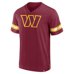 Washington Commanders Jersey Tackle V-Neck T-Shirt - Burgundy outlet