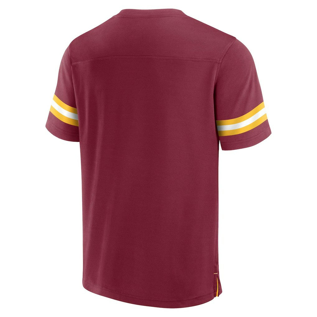 Washington Commanders Jersey Tackle V-Neck T-Shirt - Burgundy outlet