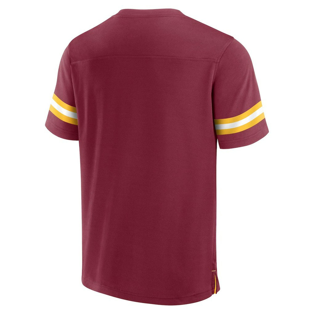 Washington Commanders Jersey Tackle V-Neck T-Shirt - Burgundy outlet