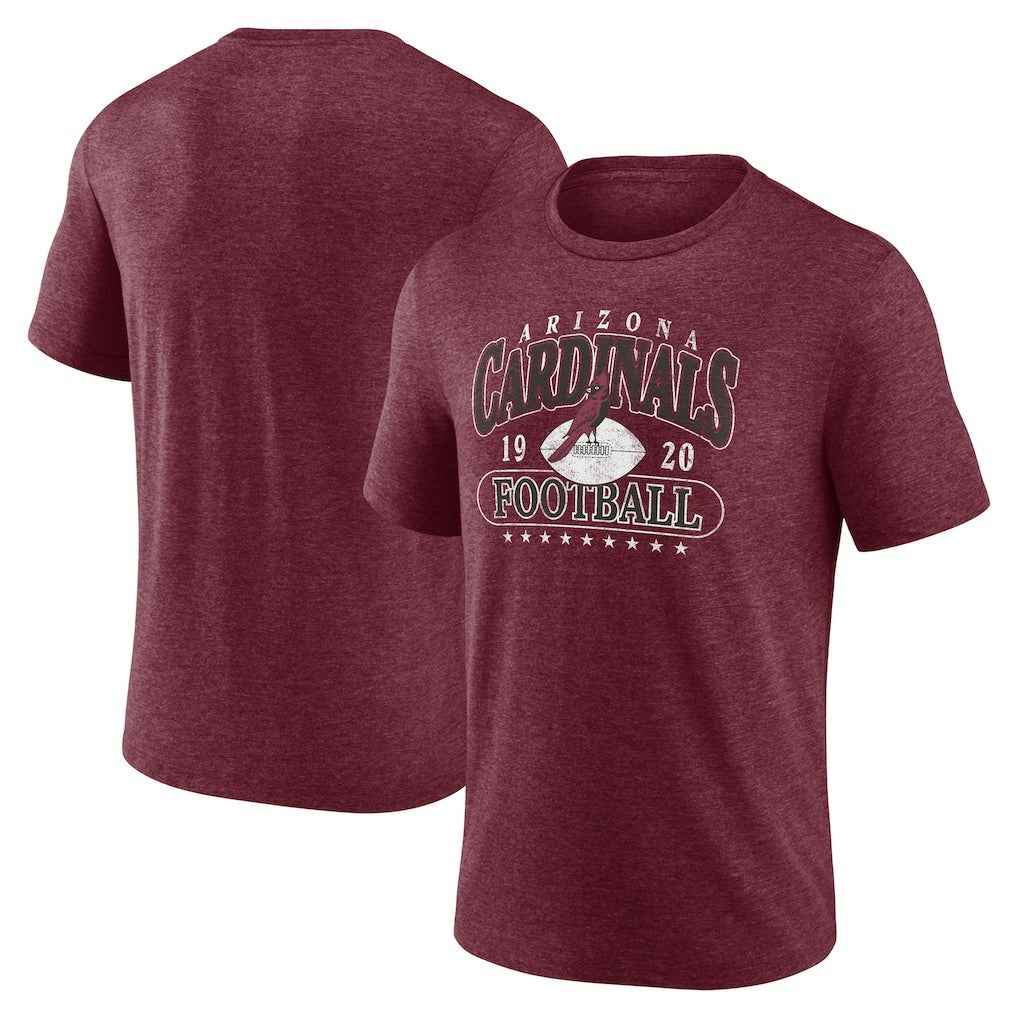 Arizona Cardinals Retro Tri-Blend T-Shirt - Heather Cardinal for sale