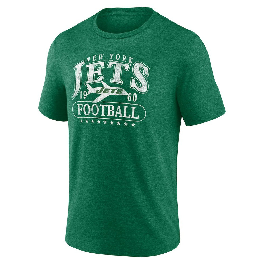 New York Jets Retro Tri-Blend T-Shirt - Heather Green sale