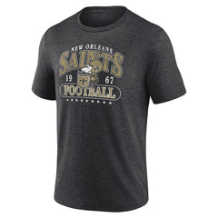 New Orleans Saints Retro Tri-Blend T-Shirt - Heather Charcoal on sale