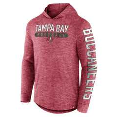 Tampa Bay Buccaneers Pill Stack Long Sleeve Hoodie T-Shirt - Heather Red discount
