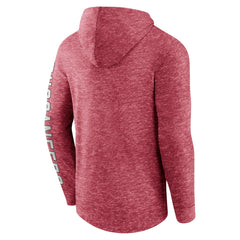 Tampa Bay Buccaneers Pill Stack Long Sleeve Hoodie T-Shirt - Heather Red discount