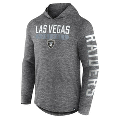 Las Vegas Raiders Pill Stack Long Sleeve Hoodie T-Shirt - Heather Charcoal outlet