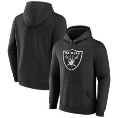 Las Vegas Raiders Primary Logo Fleece Pullover Hoodie - Black on sale