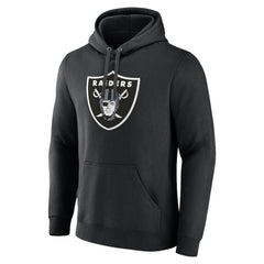 Las Vegas Raiders Primary Logo Fleece Pullover Hoodie - Black on sale
