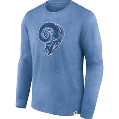 Los Angeles Rams Washed Primary Long Sleeve T-Shirt - Heather Royal online