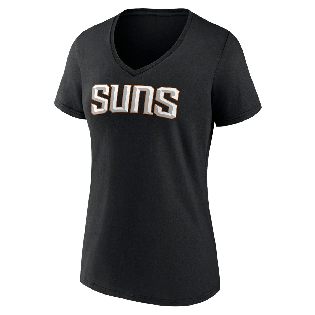 Phoenix Suns Women's Wordmark V-Neck T-Shirt - Black cheap