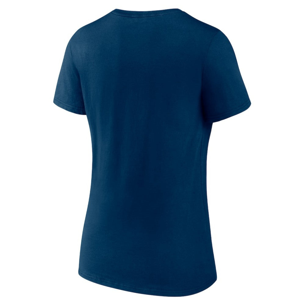 Seattle Kraken Women's Team Logo V-Neck T-Shirt Navy