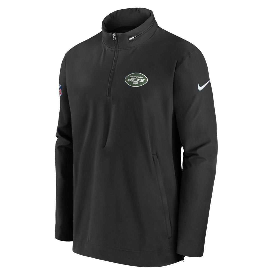 New York Jets Sideline Coach Half-Zip Jacket - Black | Nike sale