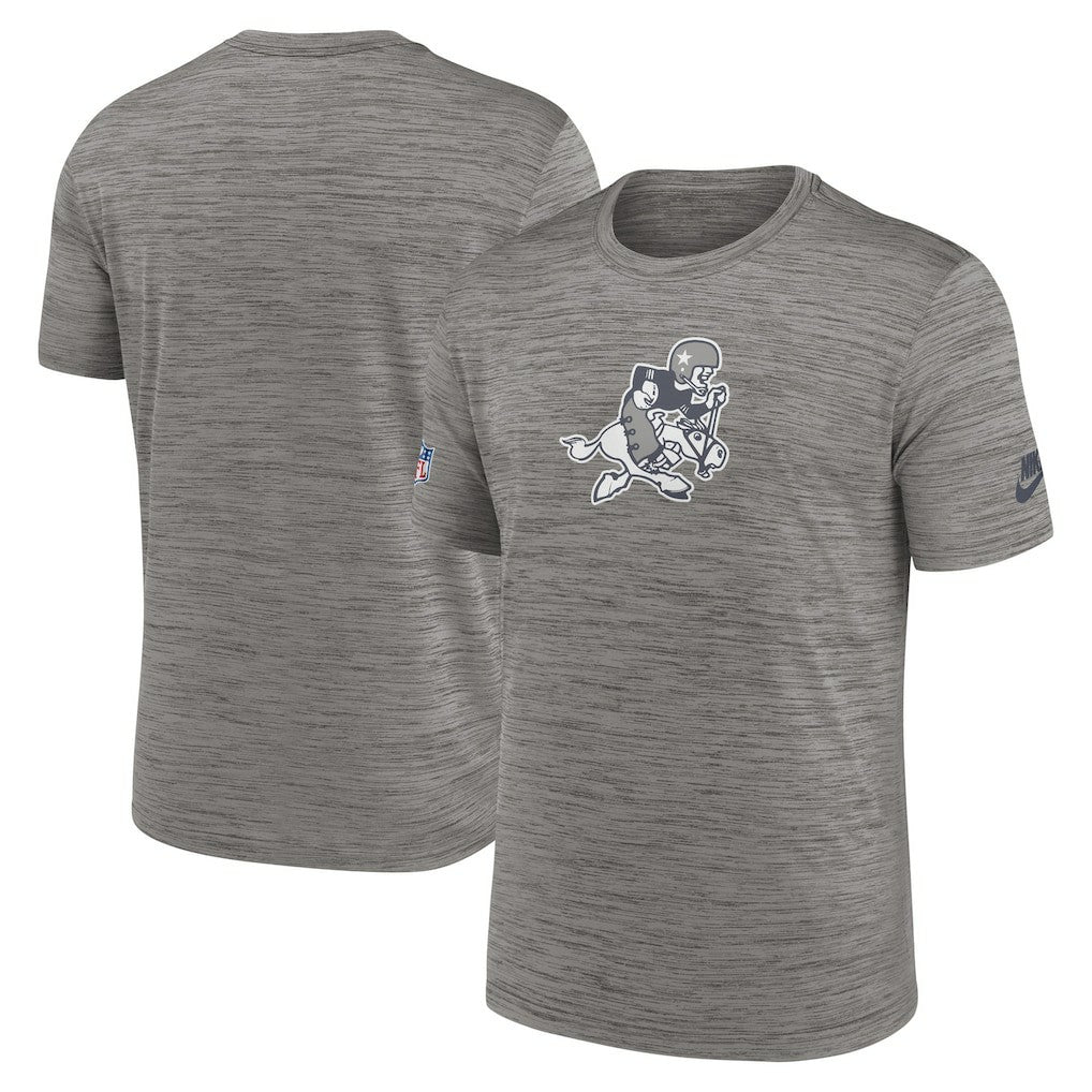 Dallas Cowboys 2023 Sideline Alternate Logo Performance T-Shirt - Heather Charcoal | Nike outlet