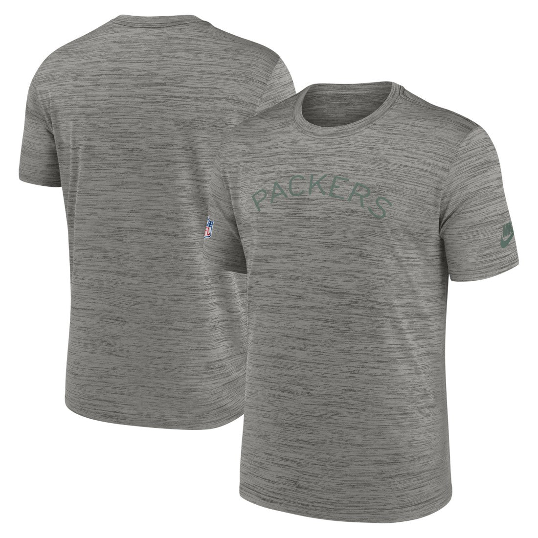 Green Bay Packers 2023 Sideline Alternate Logo Performance T-Shirt - Heather Charcoal | Nike discount