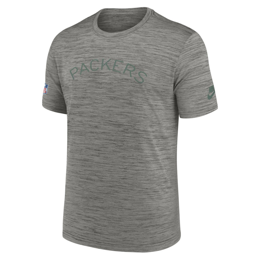 Green Bay Packers 2023 Sideline Alternate Logo Performance T-Shirt - Heather Charcoal | Nike discount