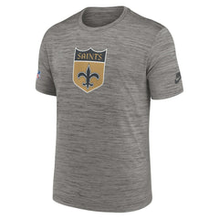 New Orleans Saints 2023 Sideline Alternate Logo Performance T-Shirt - Heather Charcoal | Nike discount
