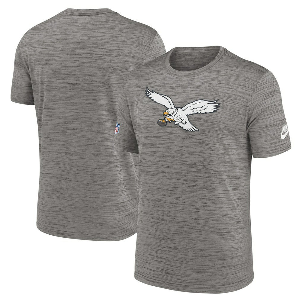 Philadelphia Eagles Sideline Alternate Logo Performance T-Shirt - Heather Charcoal | Nike cheap