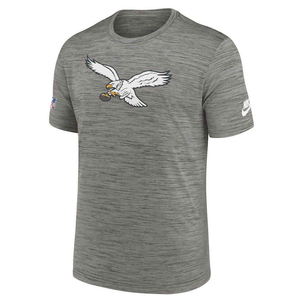 Philadelphia Eagles Sideline Alternate Logo Performance T-Shirt - Heather Charcoal | Nike cheap
