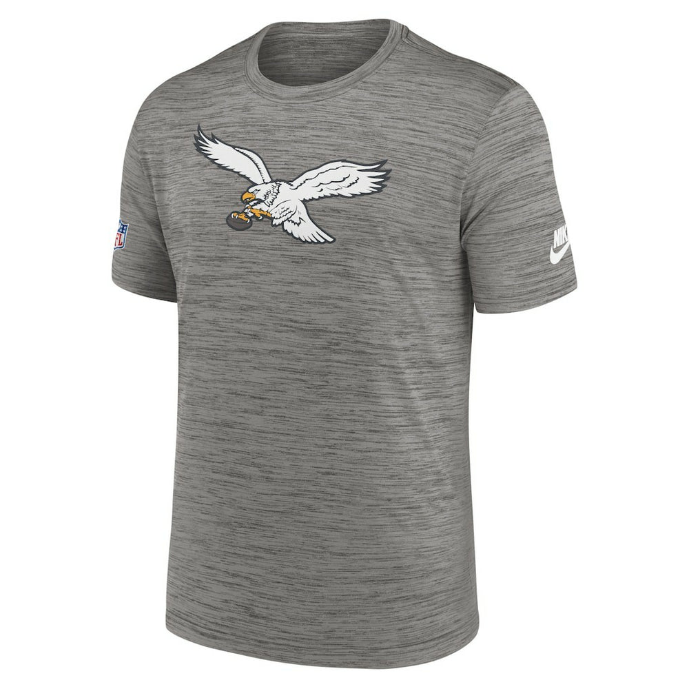 Philadelphia Eagles Sideline Alternate Logo Performance T-Shirt - Heather Charcoal | Nike cheap