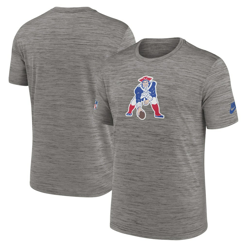 New England Patriots 2023 Sideline Alternate Logo Performance T-Shirt - Heather Charcoal | Nike on sale