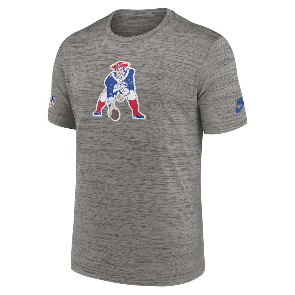 New England Patriots 2023 Sideline Alternate Logo Performance T-Shirt - Heather Charcoal | Nike on sale