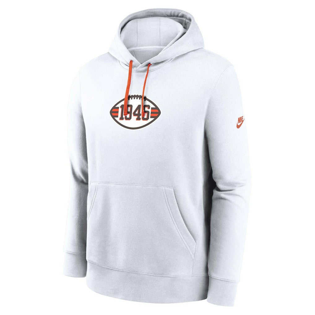 Cleveland Browns 2023 Sideline Club Alternate Tri-Blend Pullover Hoodie - White | Nike on sale