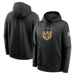 New Orleans Saints 2023 Sideline Club Alternate Tri-Blend Pullover Hoodie - Black | Nike outlet