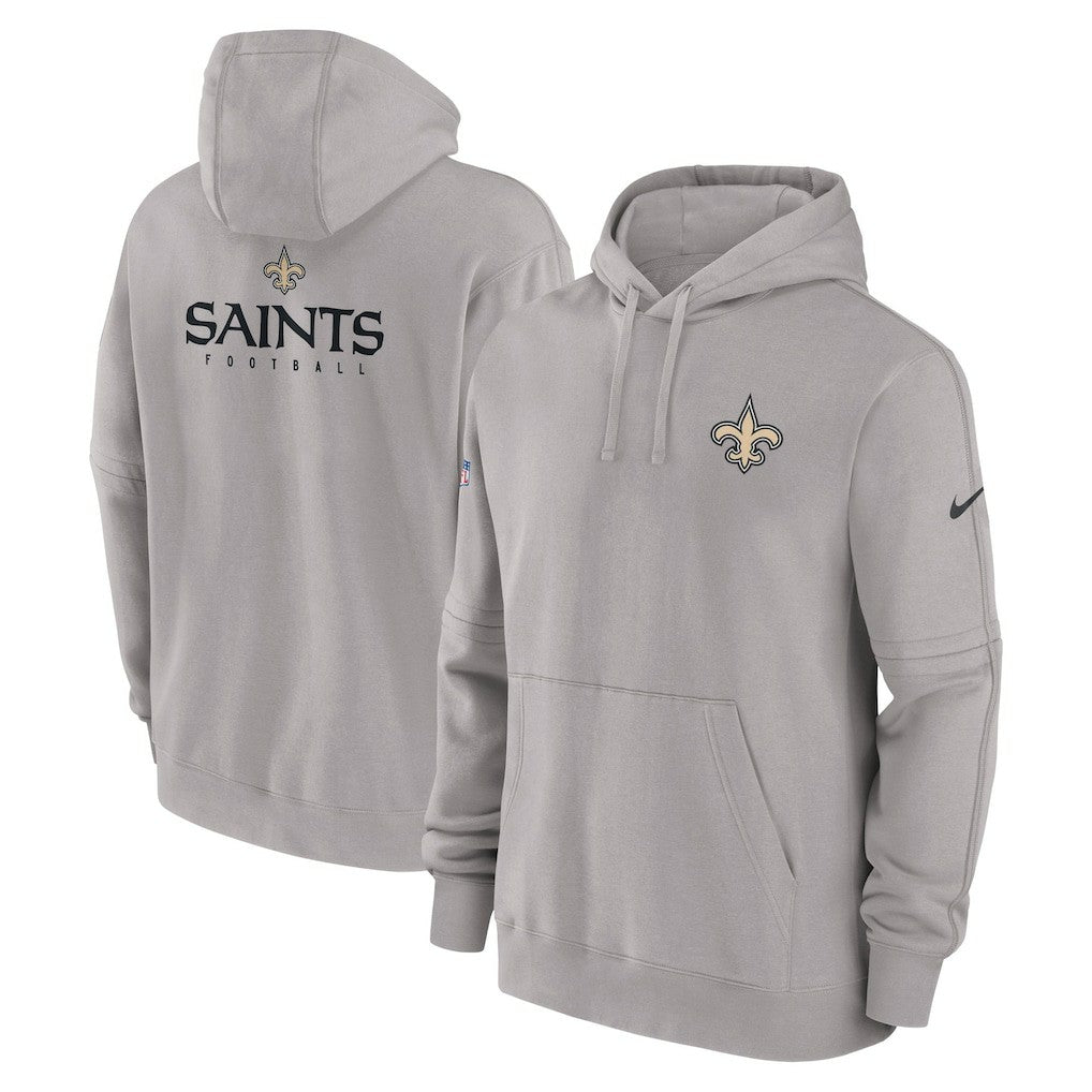 New Orleans Saints Sideline Club Fleece Pullover Hoodie - Gray | Nike online