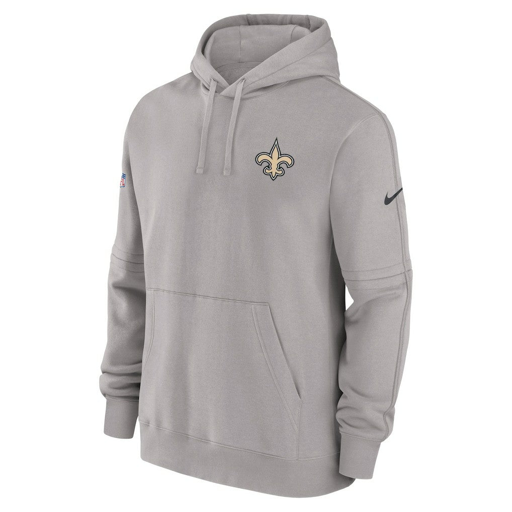 New Orleans Saints Sideline Club Fleece Pullover Hoodie - Gray | Nike online