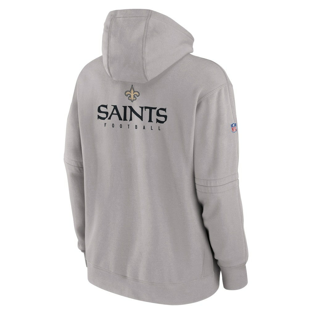 New Orleans Saints Sideline Club Fleece Pullover Hoodie - Gray | Nike online