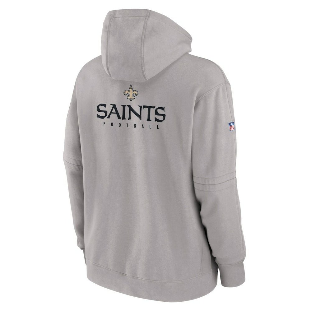 New Orleans Saints Sideline Club Fleece Pullover Hoodie - Gray | Nike online