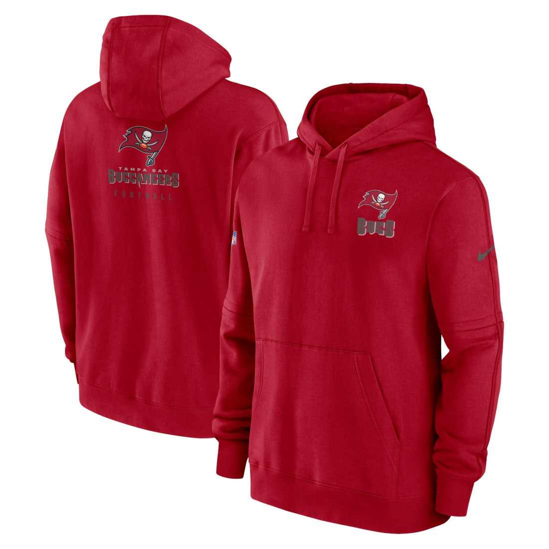 Tampa Bay Buccaneers Sideline Club Fleece Pullover Hoodie - Red | Nike discount