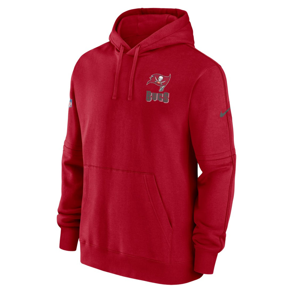 Tampa Bay Buccaneers Sideline Club Fleece Pullover Hoodie - Red | Nike discount