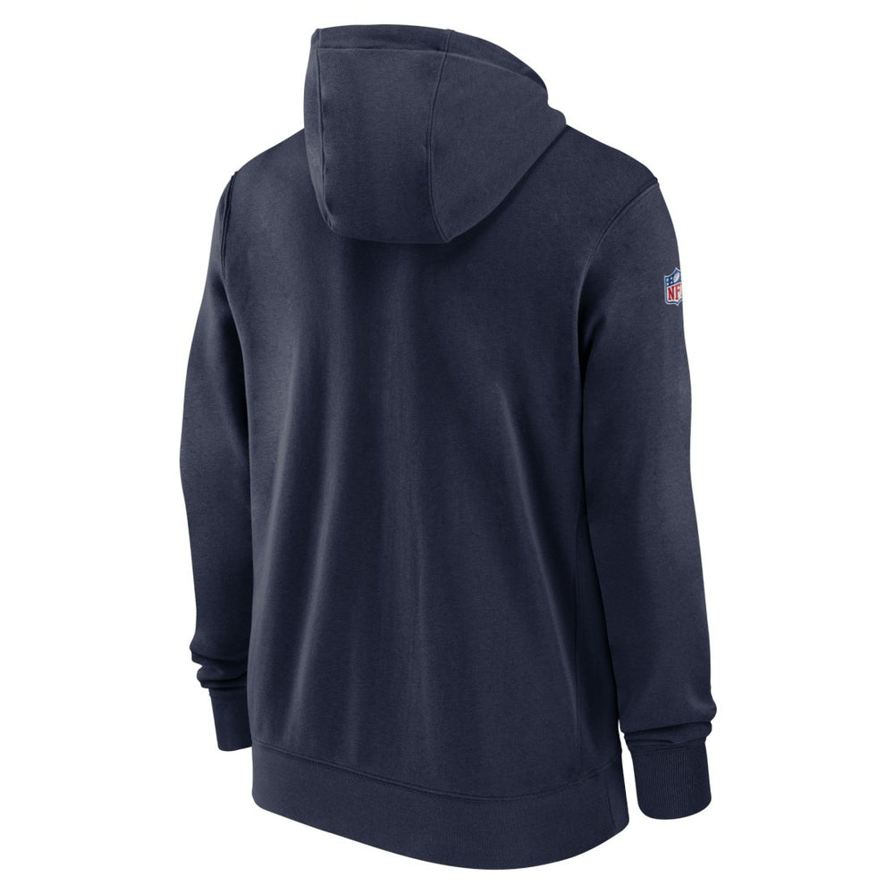 Tennessee Titans 2023/24 Sideline Club Full-Zip Hoodie - Navy | Nike cheap