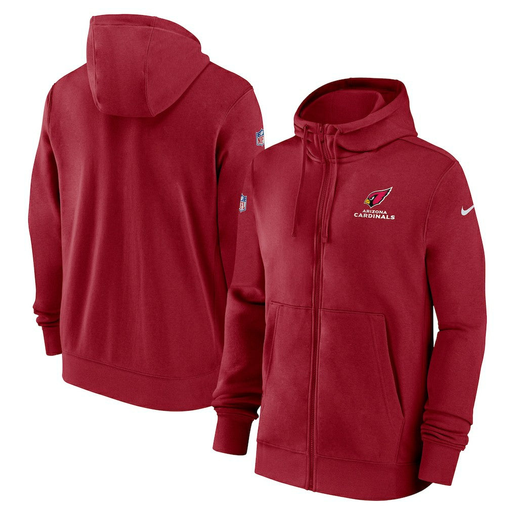Arizona Cardinals 2023/24 Sideline Club Full-Zip Hoodie - Red | Nike discount