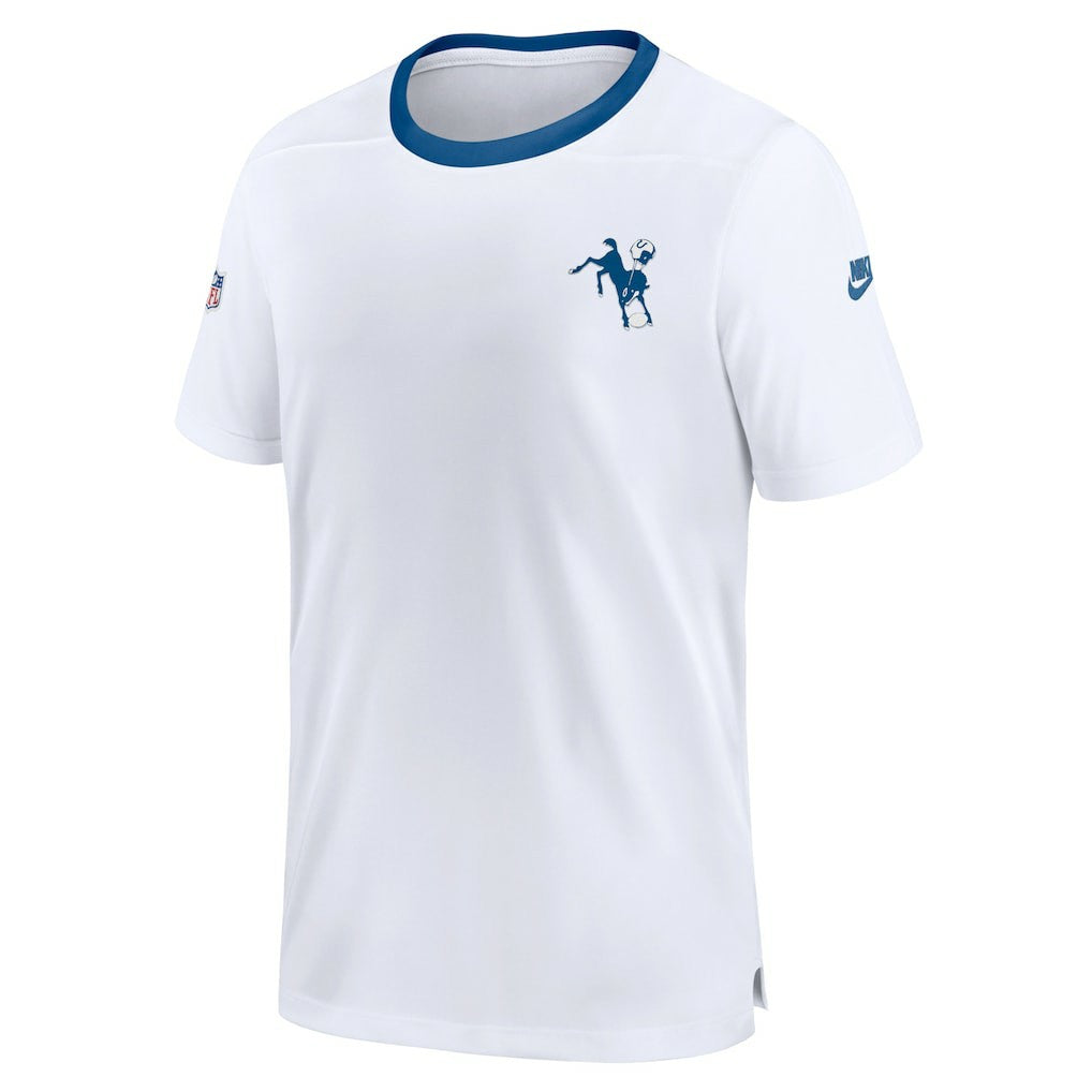 Indianapolis Colts Indiana Nights Alternate Coach Performance T-Shirt - White | Nike outlet
