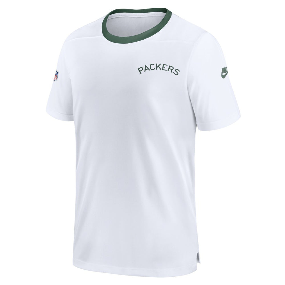 Green Bay Packers Men's Sideline Coaches Alternate Performance T-Shirt - White | Nike discount