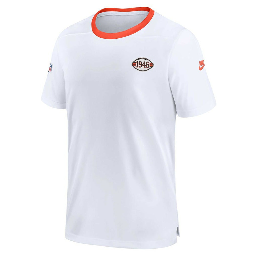 Cleveland Browns Men's Sideline Coaches Alternate Performance T-Shirt - White | Nike outlet