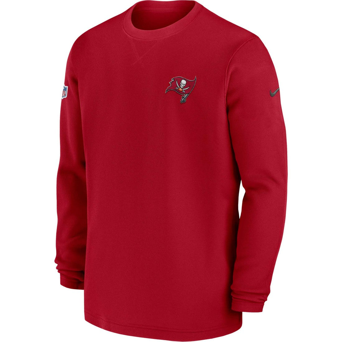 Tampa Bay Buccaneers 2023 Sideline Throwback Heavy Brushed Waffle Long Sleeve Top - Red | Nike cheap