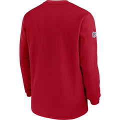 Tampa Bay Buccaneers 2023 Sideline Throwback Heavy Brushed Waffle Long Sleeve Top - Red | Nike cheap