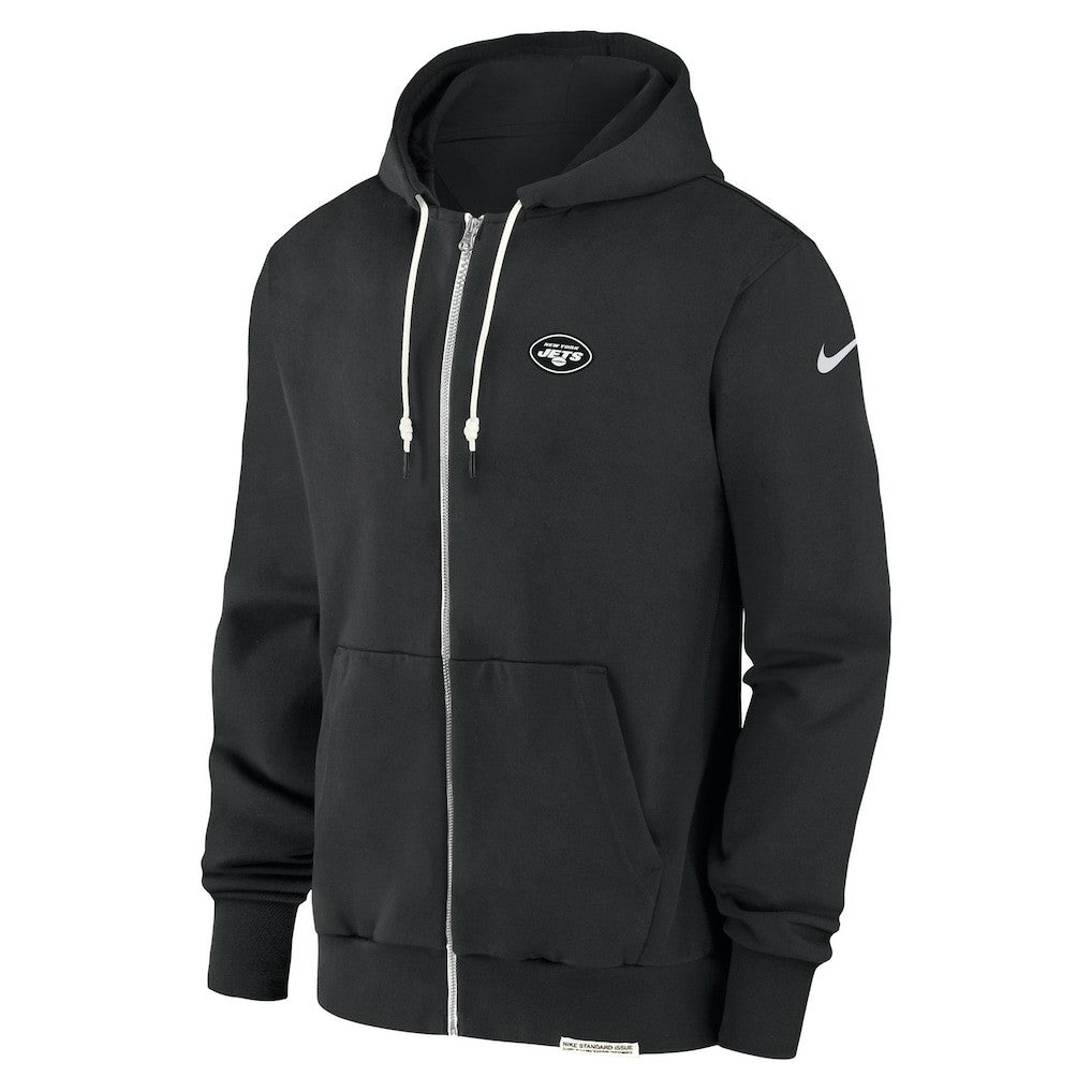 New York Jets Sideline Performance Full-Zip Hoodie Sweatshirt - Black | Nike for sale