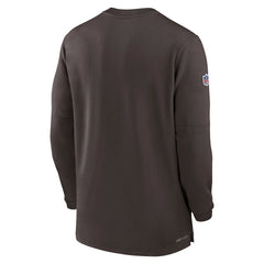 Cleveland Browns 2023 Sideline Performance Long Sleeve Tri-Blend Quarter-Zip Top - Brown | Nike sale