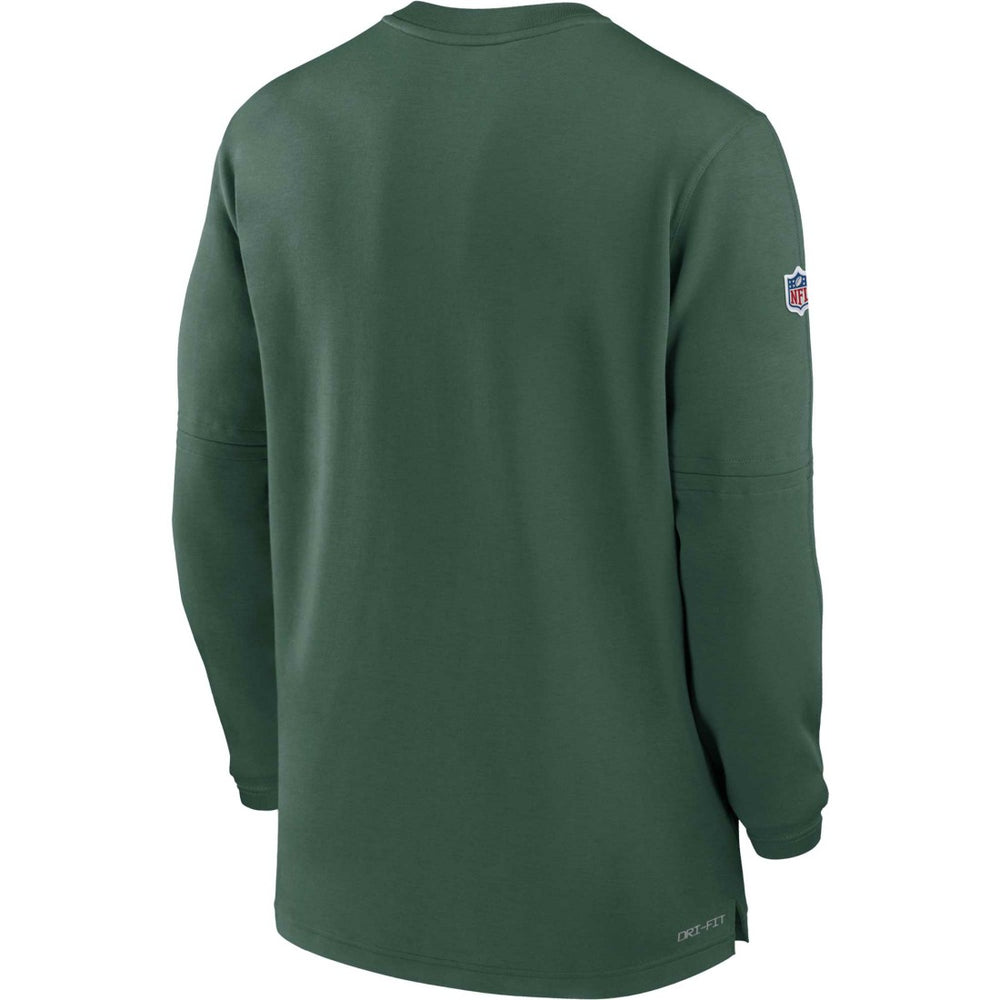 Green Bay Packers 2023 Sideline Performance Long Sleeve Tri-Blend Quarter-Zip Top - Green | Nike sale