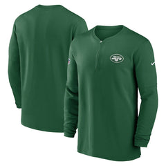 New York Jets 2023 Sideline Performance Long Sleeve Tri-Blend Quarter-Zip Top - Green | Nike outlet