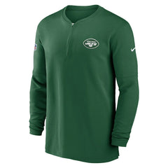 New York Jets 2023 Sideline Performance Long Sleeve Tri-Blend Quarter-Zip Top - Green | Nike outlet