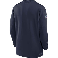 Tennessee Titans 2023 Sideline Performance Long Sleeve Tri-Blend Quarter-Zip Top - Navy | Nike cheap