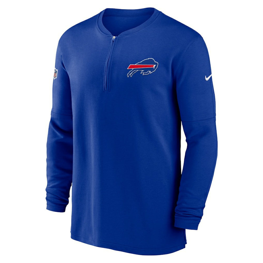 Buffalo Bills 2023 Sideline Performance Long Sleeve Tri-Blend Quarter-Zip Top - Royal | Nike for sale
