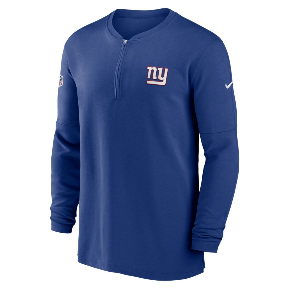 New York Giants 2023 Sideline Performance Long Sleeve Tri-Blend Quarter-Zip Top - Royal | Nike sale