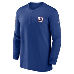 New York Giants 2023 Sideline Performance Long Sleeve Tri-Blend Quarter-Zip Top - Royal | Nike sale