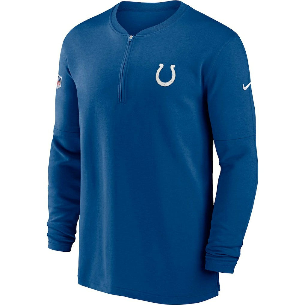 Indianapolis Colts 2023 Sideline Performance Long Sleeve Tri-Blend Quarter-Zip Top - Royal | Nike sale